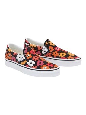 VANS | Classic Slip-On in the Flower Print Black- "Flower Power Project-X"